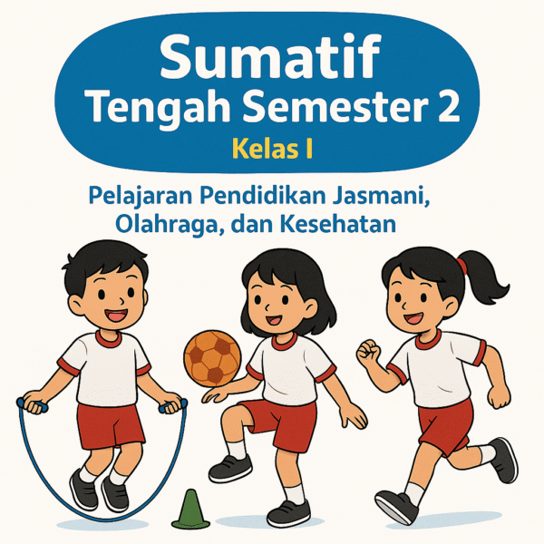 Sumatif Tengah Semester 2 Kelas I Pelajaran Pendidikan Jasmani, Olahraga, dan Kesehatan