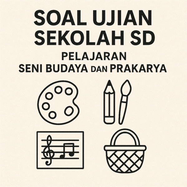 Soal Ujian Semester SD Pelajaran Seni Budaya dan Prakarya